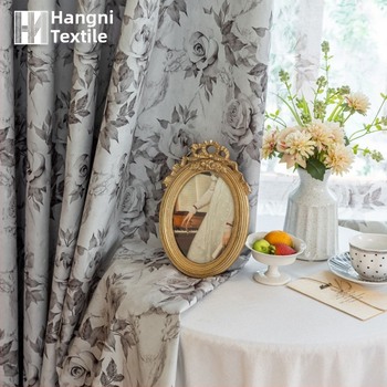 Poliesterio užuolaidos su spauda, pilnas tamsinimas (100%), tinkama biurui, svetainei ir miegamajai, prekė Hanny