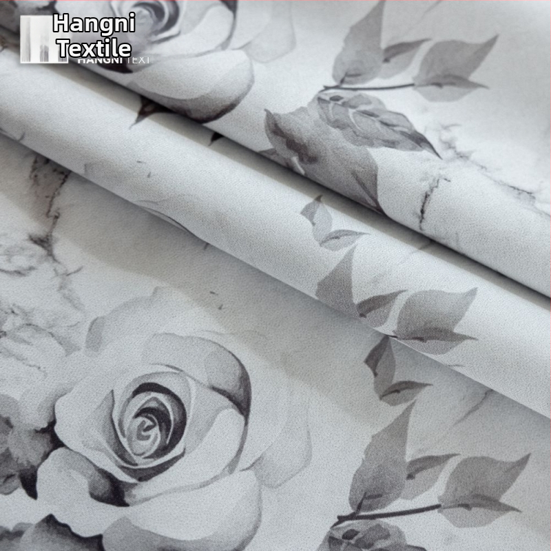 Poliesterio užuolaidos su spauda, pilnas tamsinimas (100%), tinkama biurui, svetainei ir miegamajai, prekė Hanny