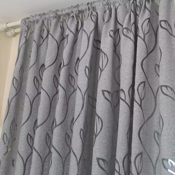 Poliesterinė užuolaida su daliniu aptemimu (40–70%) – modernus minimalistinis stilius – svetainė, miegamasis, įėjimas