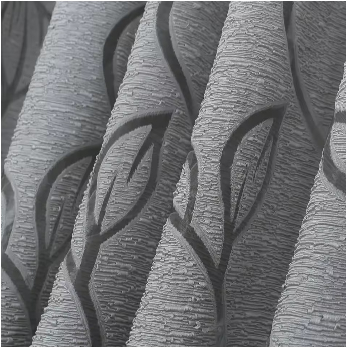 Poliesterinė užuolaida su daliniu aptemimu (40–70%) – modernus minimalistinis stilius – svetainė, miegamasis, įėjimas