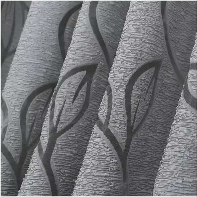 Poliesterinė užuolaida su daliniu aptemimu (40–70%) – modernus minimalistinis stilius – svetainė, miegamasis, įėjimas