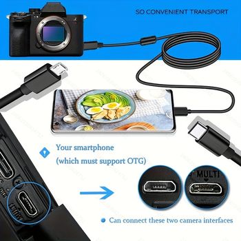 OTG USB-C į Micro USB duomenų laidą, 0,5 m ilgio, 480 Mbps greitis, vario branduolys