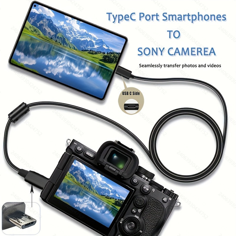 OTG USB-C į Micro USB duomenų laidą, 0,5 m ilgio, 480 Mbps greitis, vario branduolys