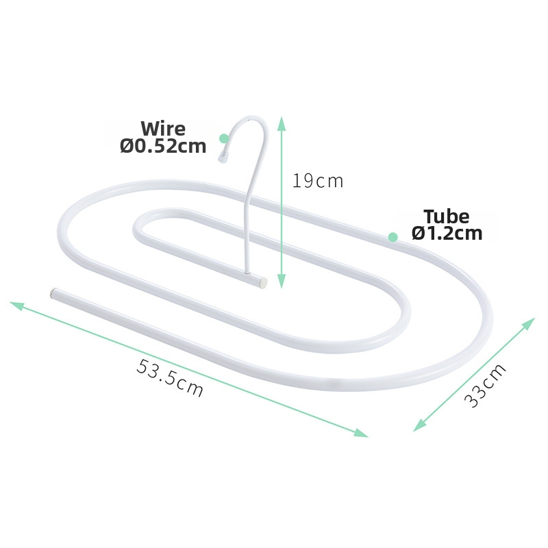Pakabinama drabužių džiovyklė su plieno ovalia rėme, šiuolaikiškas minimalistinis stilius, lauko naudojimui, modelis 107600/107599/108347