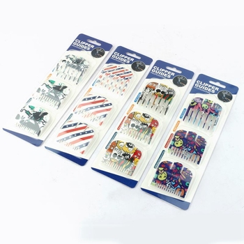 3 dalių ribojamųjų šukų komplektas plaukų kirpimui, ABS medžiaga, tinkamas elektriniams kirpimo įrankiams