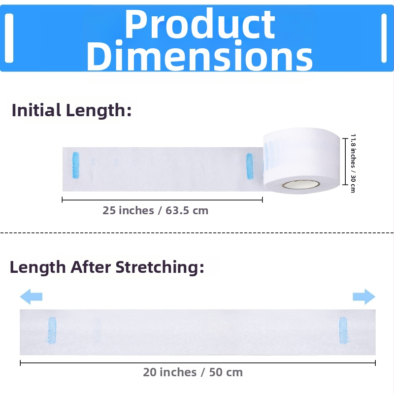 Vienkartinis kaklo popierius plaukų kirpimui – atsparus vandeniui, storesnis kaklo apsauginis popierius kirpimams, salonui ir namų naudojimui