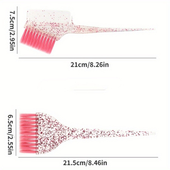 Matu krāsošanas bļodu komplekts ar mīksto sariņu otu un eļļas apstrādes bļodām, mājas un salona lietošanai