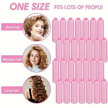 56 vnt. minkštų putų garbanojimo volai plaukams – keraminis šilumos laidininkas – tris viename: džiovinimas, garbanos ir tiesinimas