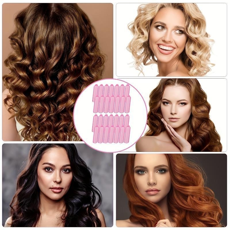 56 vnt. minkštų putų garbanojimo volai plaukams – keraminis šilumos laidininkas – tris viename: džiovinimas, garbanos ir tiesinimas