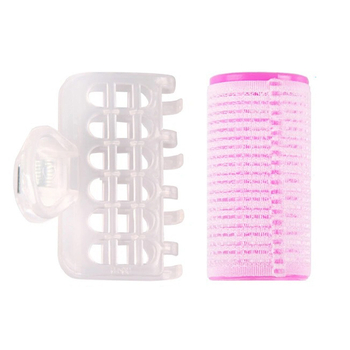 Συσκευή μπούκλωσης μαλλιών με κλιπ, σώμα από πλαστικό/ρητίνη, μη εμπορική μάρκα, για καθημερινή χρήση