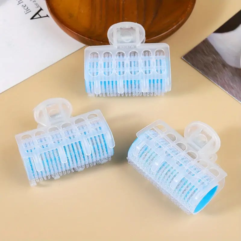 Συσκευή μπούκλωσης μαλλιών με κλιπ, σώμα από πλαστικό/ρητίνη, μη εμπορική μάρκα, για καθημερινή χρήση