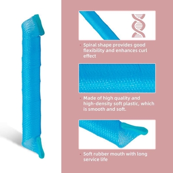 30 vnt keraminės plaukų garbanos šildymo su spiralinėmis – 3-in-1 stilizavimas, skersmuo 31 mm ir daugiau