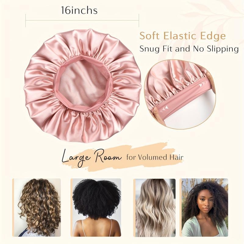 Trys viename satininis plaukų garbavimo įrankis be kaitros su miega skrybėle komplektu, keraminis laidininkas 31 mm+