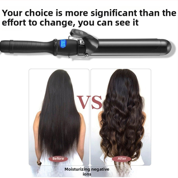 3‑in‑1 plaukų formavimo prietaisas: garbanos, tiesinimas ir džiovinimas – belaidis su Li‑ion baterija; cilindro medžiaga – aplinkai draugiška lydinys