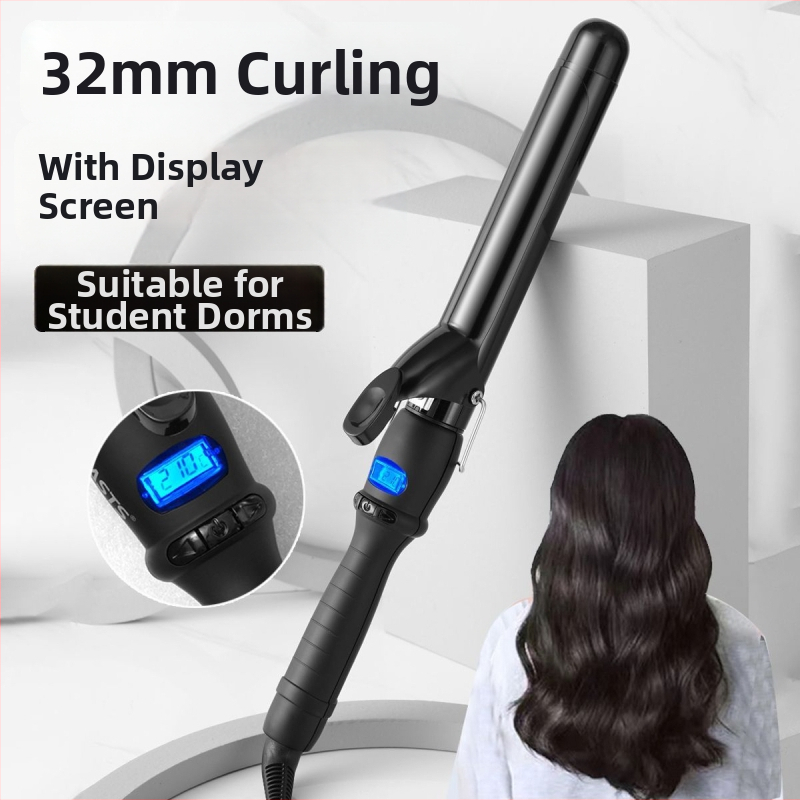 3‑in‑1 plaukų formavimo prietaisas: garbanos, tiesinimas ir džiovinimas – belaidis su Li‑ion baterija; cilindro medžiaga – aplinkai draugiška lydinys