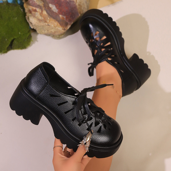 Naiste slip-on loaferid ümara ninaga, PU ülemine, kummist talla, sisemus: super kiud, kanna kõrgus 6–8 cm