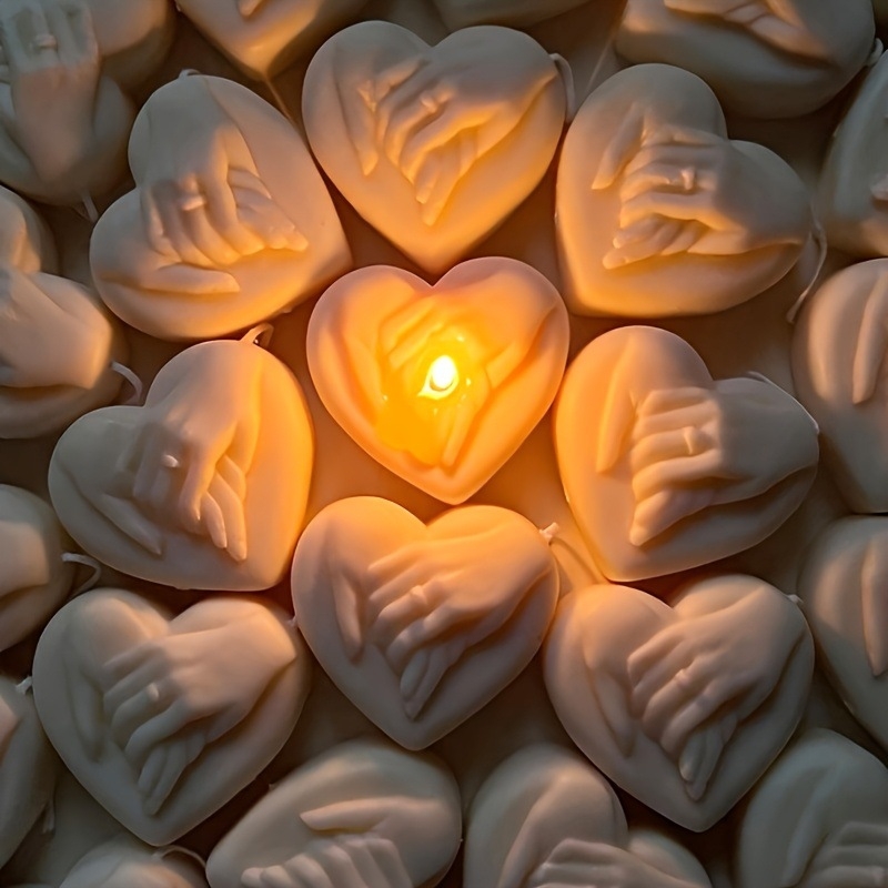 Silikonski kalup za kolače – srcolni kalup s parom koji drži ruke, za izradu svijeća i mirisa (XQ1972)