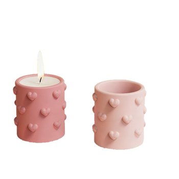 Silikonska kalupa za epoksidnu smolu sa srcem reljefom (okrugli oblik • silikon • za epoksidnu smolu • moderni minimalistički stil)