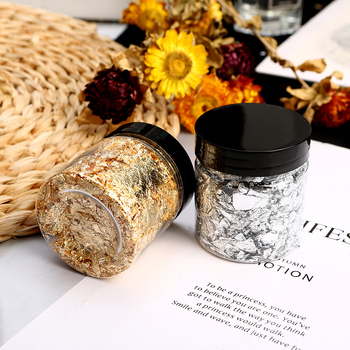 Set od smole s perlama: zlatna folija, aluminijska folija, suho cvijeće – za narukvicu i kućište telefona – DIY materijali