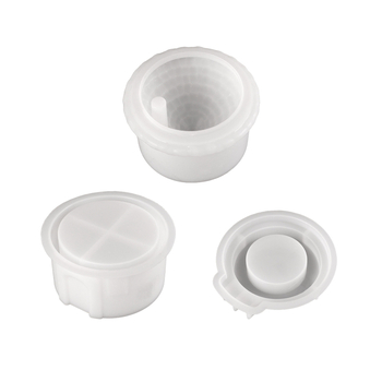 Silikonski kalup za pečenje u obliku kuće s dimnjakom – nepravilnog oblika, za DIY projekte, svijeće i aromaterapijske posude