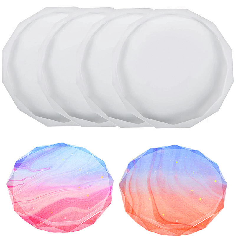 Silicone kalup za kolače – nepravilnog oblika, okrugli brid s fasetom, za DIY smolu