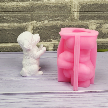 Silikonska forma za štene – fondantska forma za DIY ukrase torti, kružnog oblika, W0635