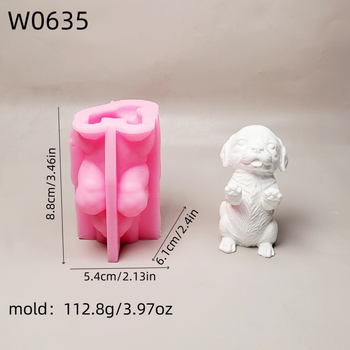 Silikonska forma za štene – fondantska forma za DIY ukrase torti, kružnog oblika, W0635