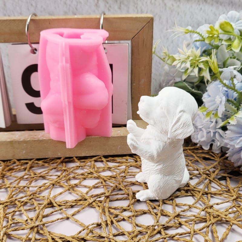 Silikonska forma za štene – fondantska forma za DIY ukrase torti, kružnog oblika, W0635