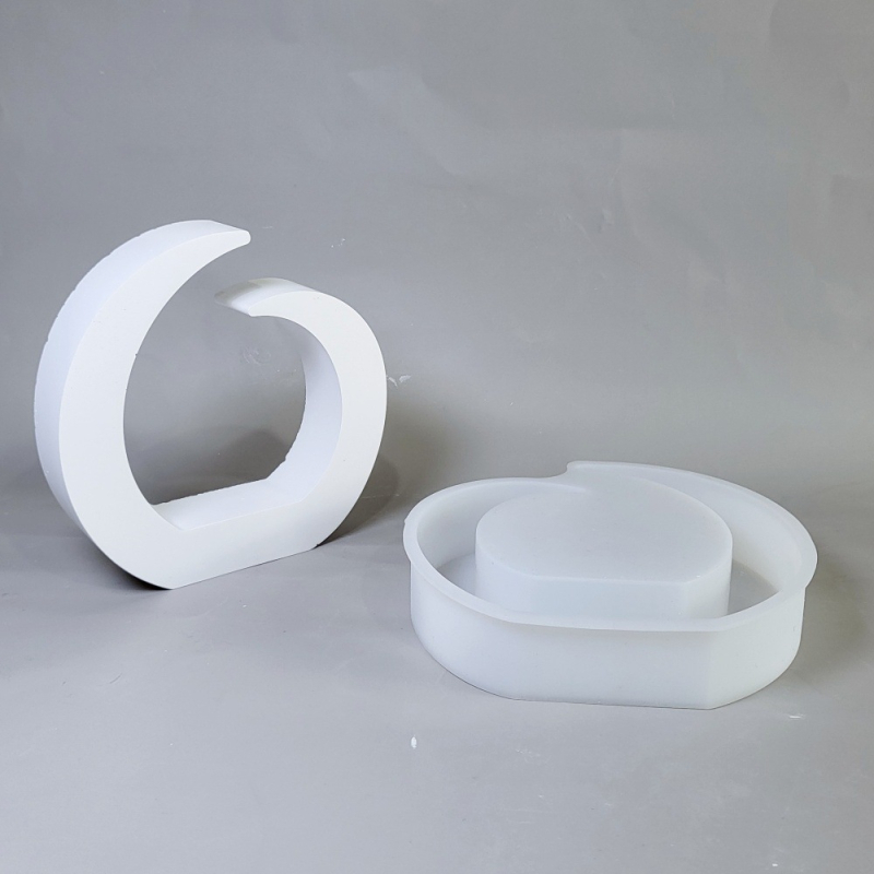 Geometrinė silikoninė forma geometriniams žvakidėms, cementui/gipsui, DIY