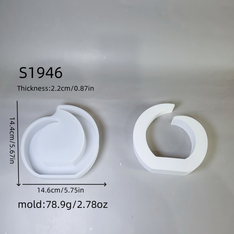 Geometrinė silikoninė forma geometriniams žvakidėms, cementui/gipsui, DIY