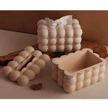 Silikoninė forma servetėlių dėžutei — DIY sandėliavimo organizatorius, reguliaraus daugiakampio formos