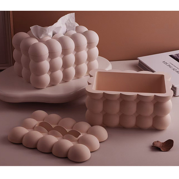 Silikoninė forma servetėlių dėžutei — DIY sandėliavimo organizatorius, reguliaraus daugiakampio formos