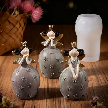 Silicone tortų forma – nereguliarios formos, rankų darbas, DIY, miško pasakų elfės mergaitės dizainas