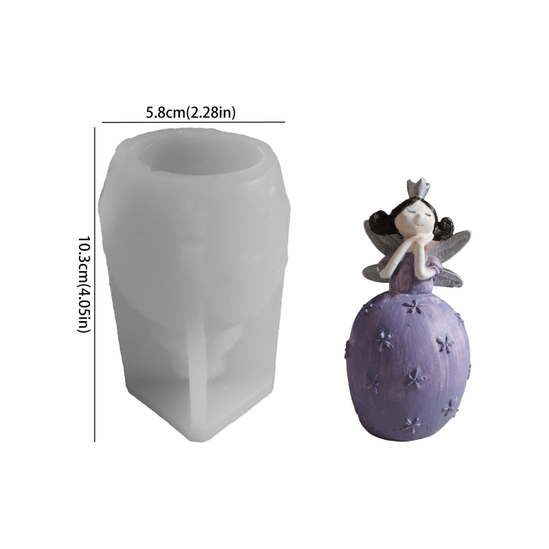 Silicone tortų forma – nereguliarios formos, rankų darbas, DIY, miško pasakų elfės mergaitės dizainas