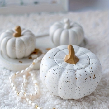 Silikonska forma za kutiju za pohranu u obliku tikve – ručna izrada, zimsko izdanje 2025