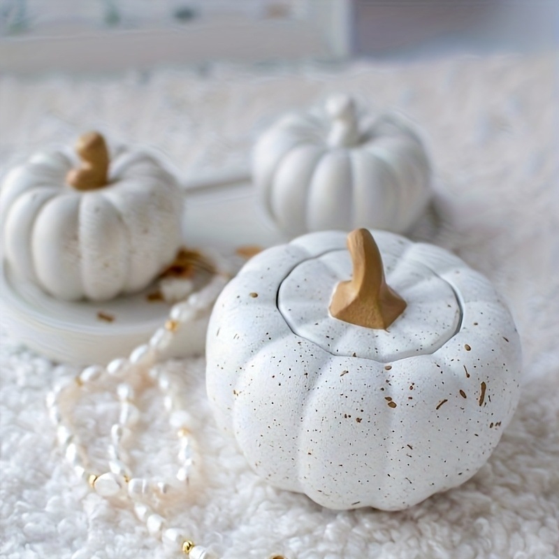 Silikonska forma za kutiju za pohranu u obliku tikve – ručna izrada, zimsko izdanje 2025