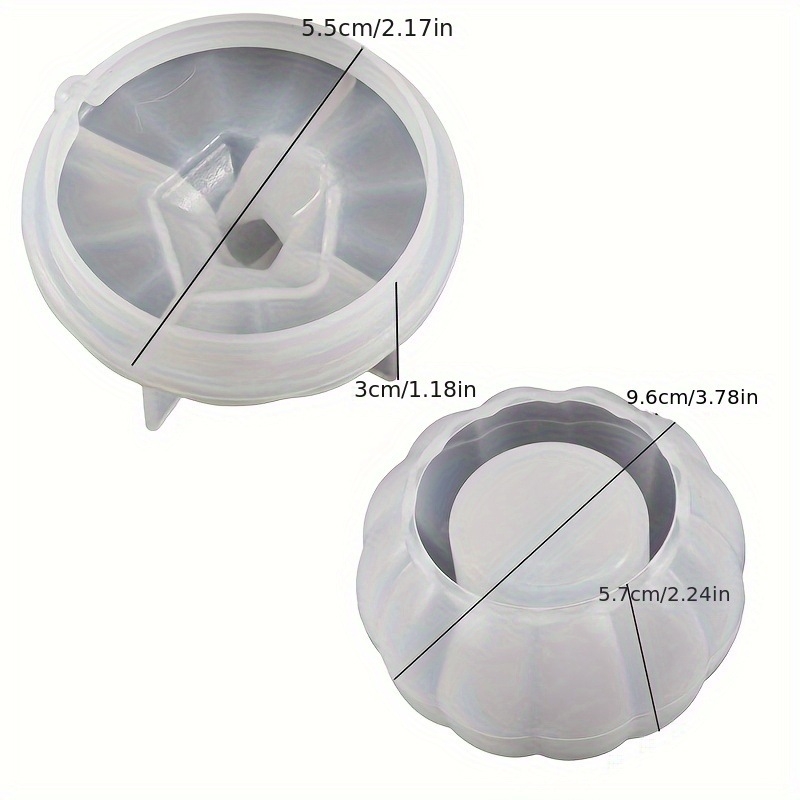 Silikonska forma za kutiju za pohranu u obliku tikve – ručna izrada, zimsko izdanje 2025