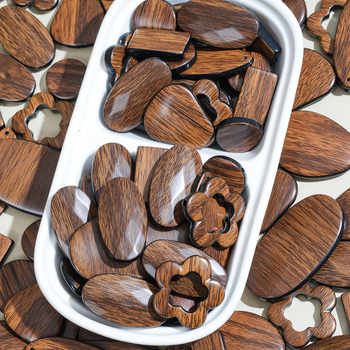 Ακρυλικά χάντρες DIY για κοσμήματα – μπαρόκ στυλ, χάντρες Drum, μοτίβο Nobleman