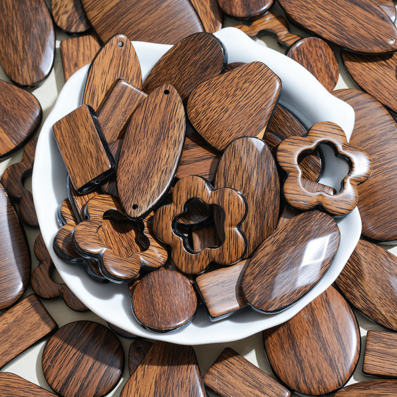 Ακρυλικά χάντρες DIY για κοσμήματα – μπαρόκ στυλ, χάντρες Drum, μοτίβο Nobleman