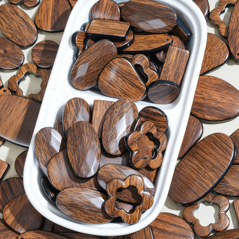 Ακρυλικά χάντρες DIY για κοσμήματα – μπαρόκ στυλ, χάντρες Drum, μοτίβο Nobleman