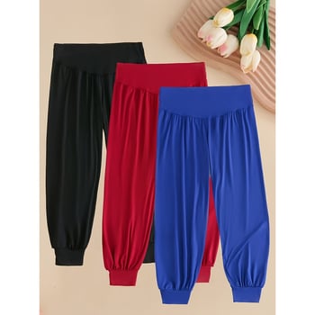 Elastinės aukštos juosmens sportinės kelnės, haremo stilius, audinys Toyo Spinning Silk, pagrindinė medžiaga akrilinis pluoštas, pamušalas spandeksas, pastoral stilius