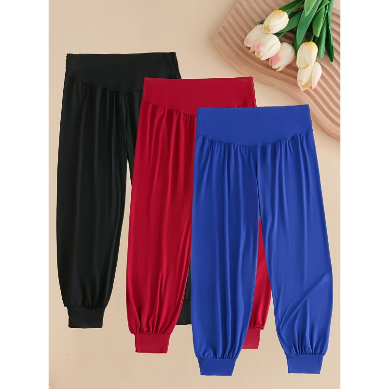 Elastinės aukštos juosmens sportinės kelnės, haremo stilius, audinys Toyo Spinning Silk, pagrindinė medžiaga akrilinis pluoštas, pamušalas spandeksas, pastoral stilius