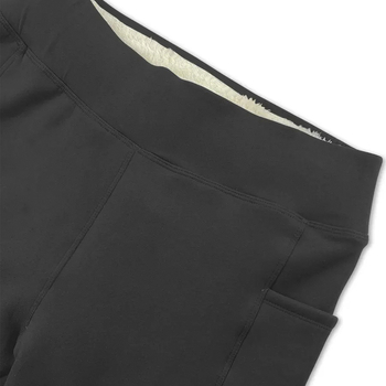 Šiltos moterų leginsai su fleece vidiniu įdėklu, kišenės, pieštuko kirpimas, 9/10 ilgis