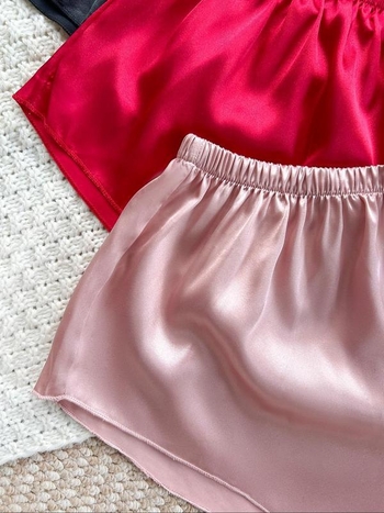 Ženske kratke hlače za spavanje — German Fleece, Half-Side Fleece, lansiranje proljeće 2025, pogodne za proljeće, glavni sadržaj tkanine ispod 30%.