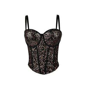 Čipkasti tube top, Slim fit, Mikroelastičnost, Odvojive naramenice, Sling stil
