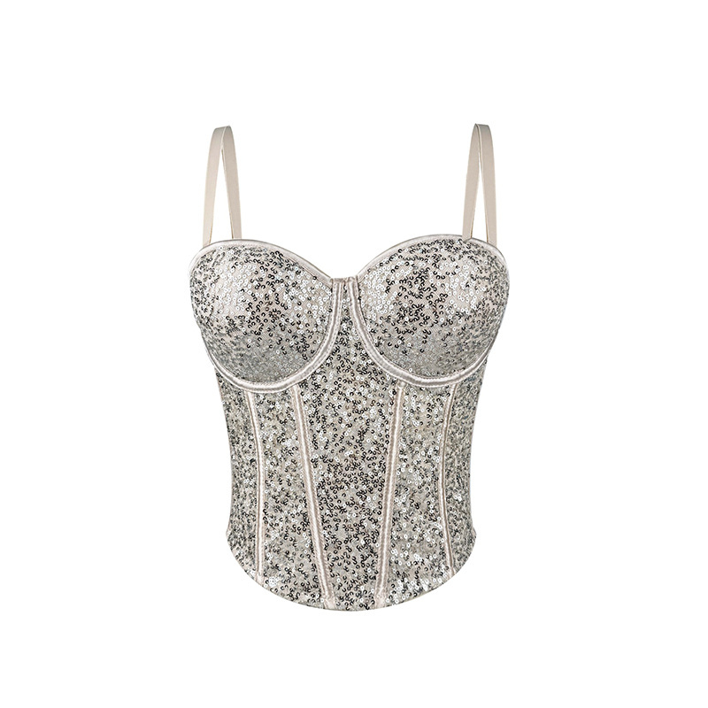 Čipkasti tube top, Slim fit, Mikroelastičnost, Odvojive naramenice, Sling stil