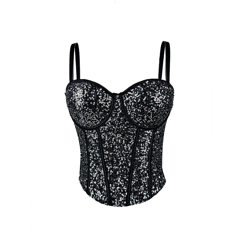 Čipkasti tube top, Slim fit, Mikroelastičnost, Odvojive naramenice, Sling stil