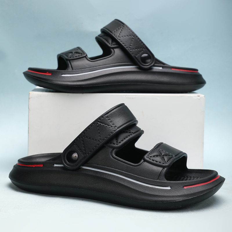 Meeste sandaalid klambriga kinnitusega, avatud varbaga, EVA ülemine ja EVA tald, hingavad