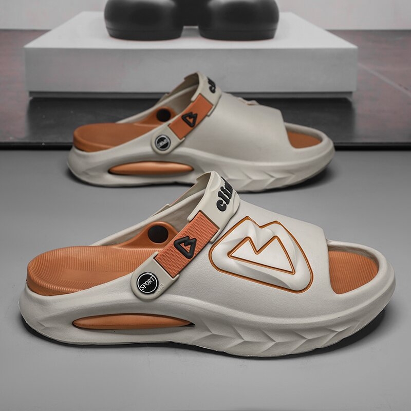 Мъжки чехли EVA - EVA горна част, EVA подметка, Injection Shoes технология, отворен пръст, лято 2024