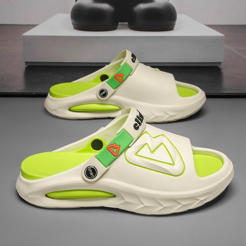 Мъжки чехли EVA - EVA горна част, EVA подметка, Injection Shoes технология, отворен пръст, лято 2024